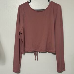 Fashion Nova Rose Back Cutout Cross Strap Crop Top 2X NWT